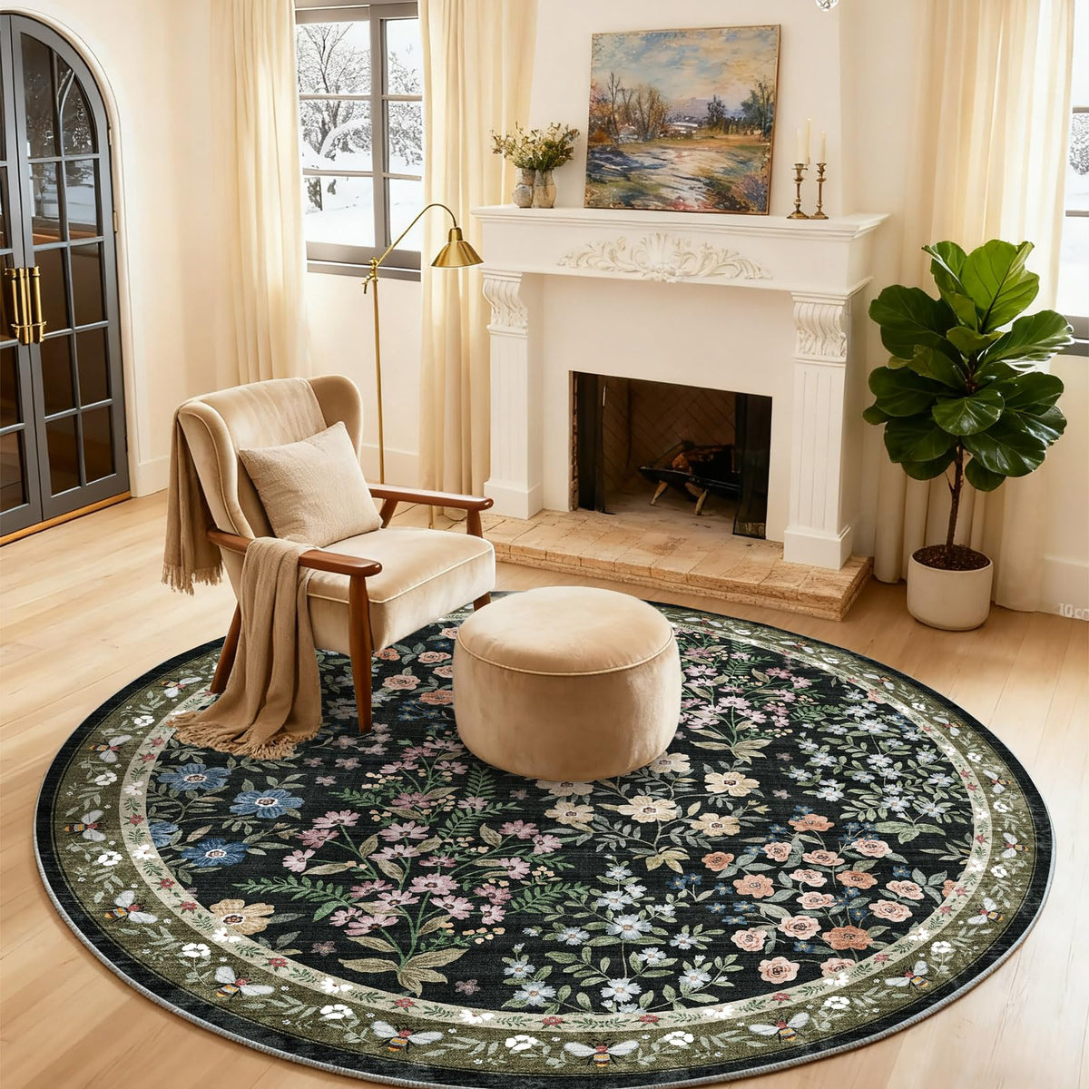 Machine Washable Small Rugs for Entryway: Door Mat Indoor Entrance 2x3 Throw Rug Non-Slip Low Pile Soft Kitchen Rugs for Front Door Indoor Entrance Entry Bedside Kids Room
