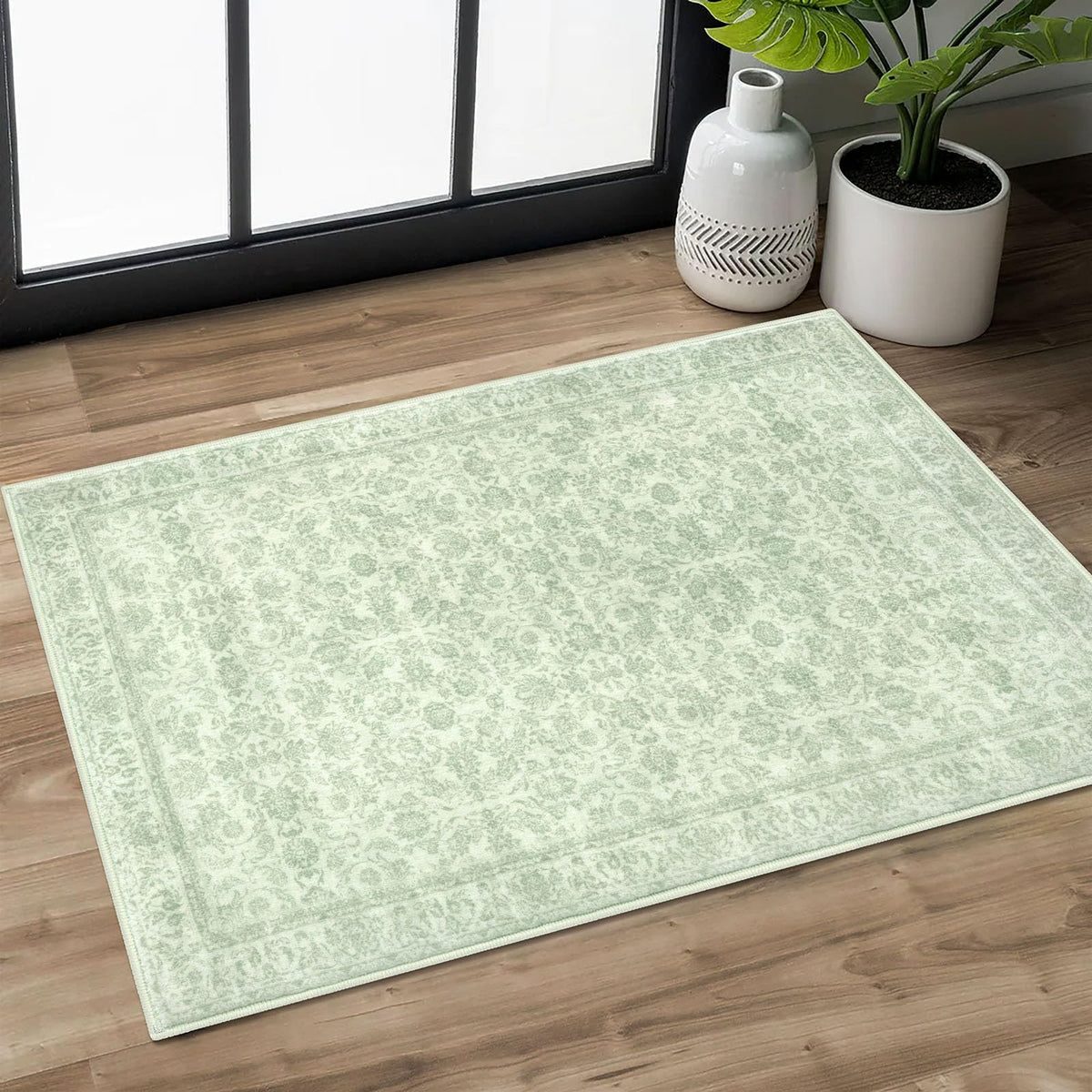 SIILOOM 2x3 Small Washable Area Rug Entryway Door Mat Indoor Kitchen Runner