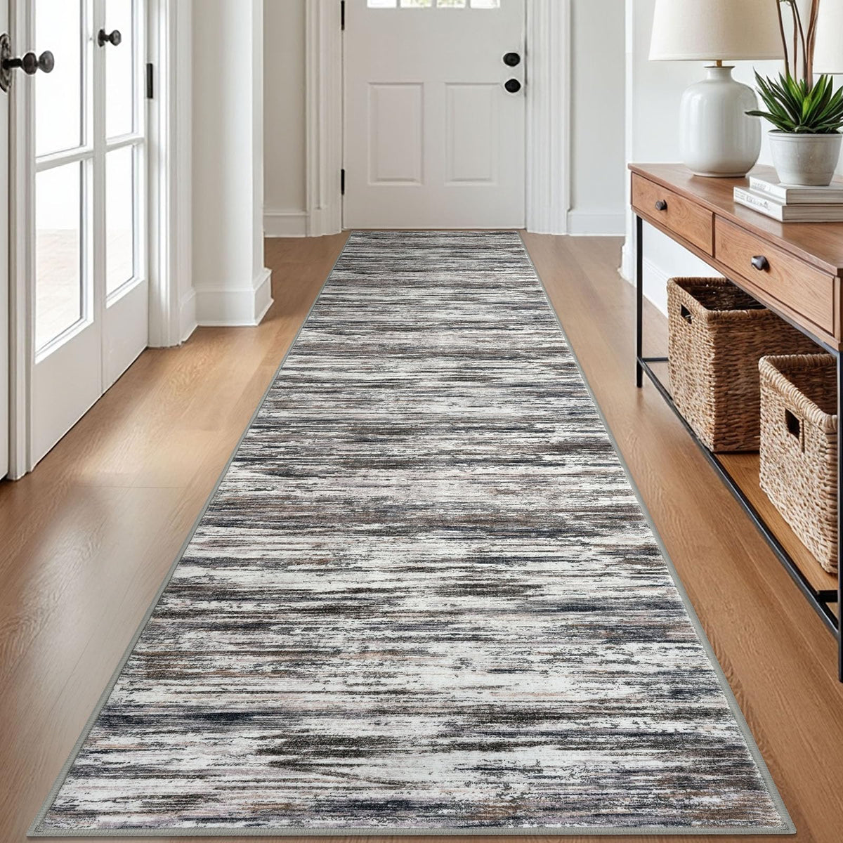 SIILOOM 3x5 Washable Area Rug Non Slip Door Mat Indoor for Entryway Bedside
