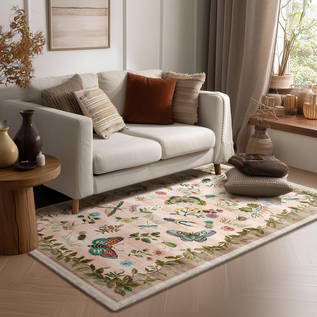 Machine Washable Small Rugs for Entryway: Door Mat Indoor Entrance 2x3 Throw Rug Non-Slip Low Pile Soft Kitchen Rugs for Front Door Indoor Entrance Entry Bedside Kids Room