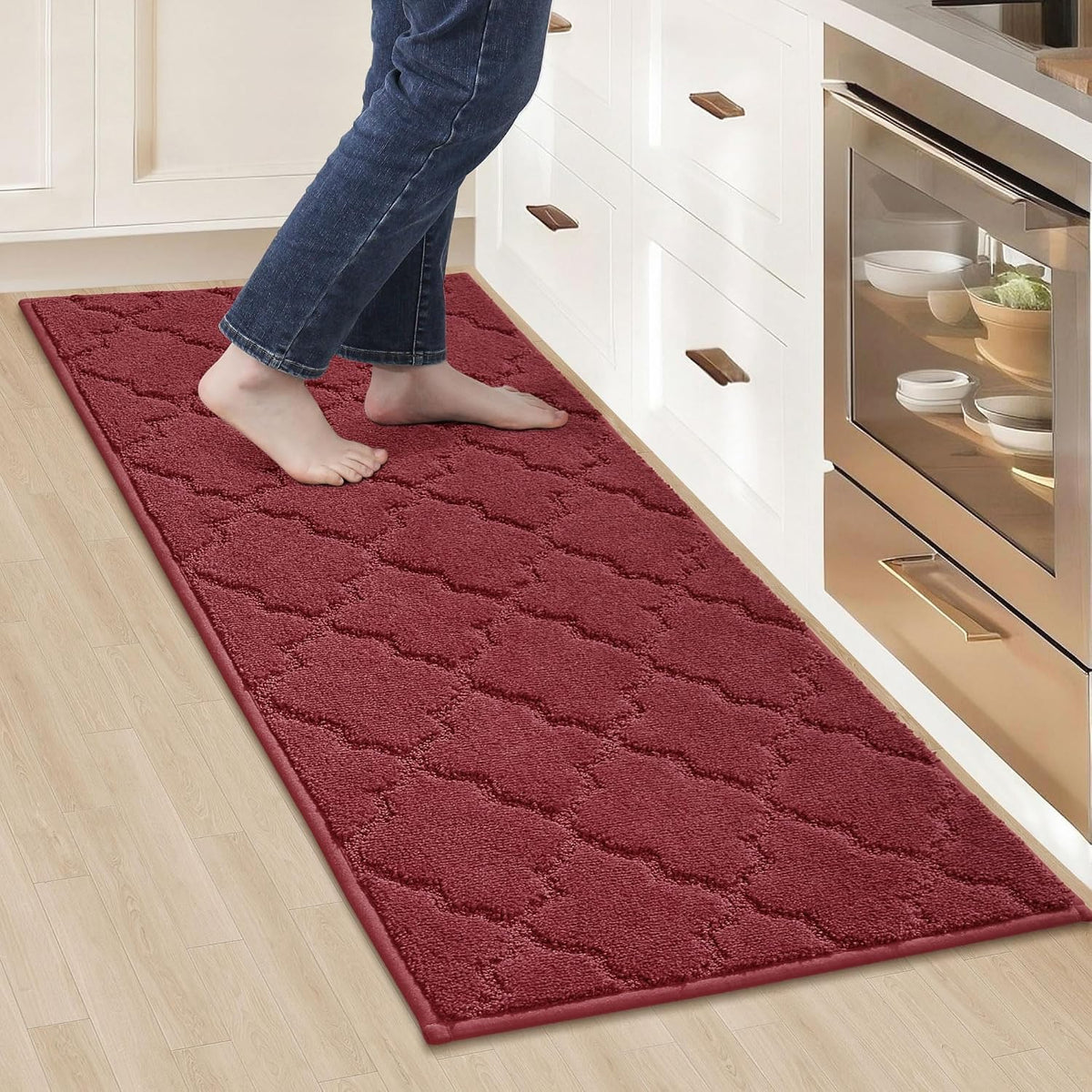 COSY HOMEER Soft Kitchen Floor Mats and Rugs Non Slip 20"x59",Dark Grey