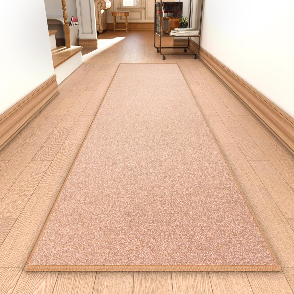 AREDO Runner Rug with Non Slip Rubber Backing 2*6 ft, Washable Soft Floor Carpet for Kitchen, Hallway, Entryway Indoor, Bedroom, Laundry, Low Pile Area Rugs, Solid color with Pointillism style, BLACK