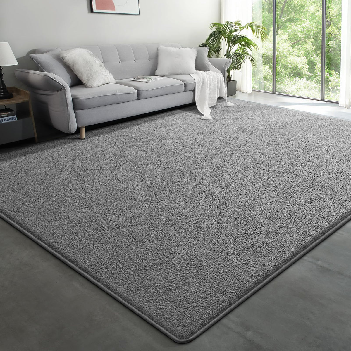 Modern Hallway Runner Rug, 2x6 Black Washable Non Slip Runner Rug