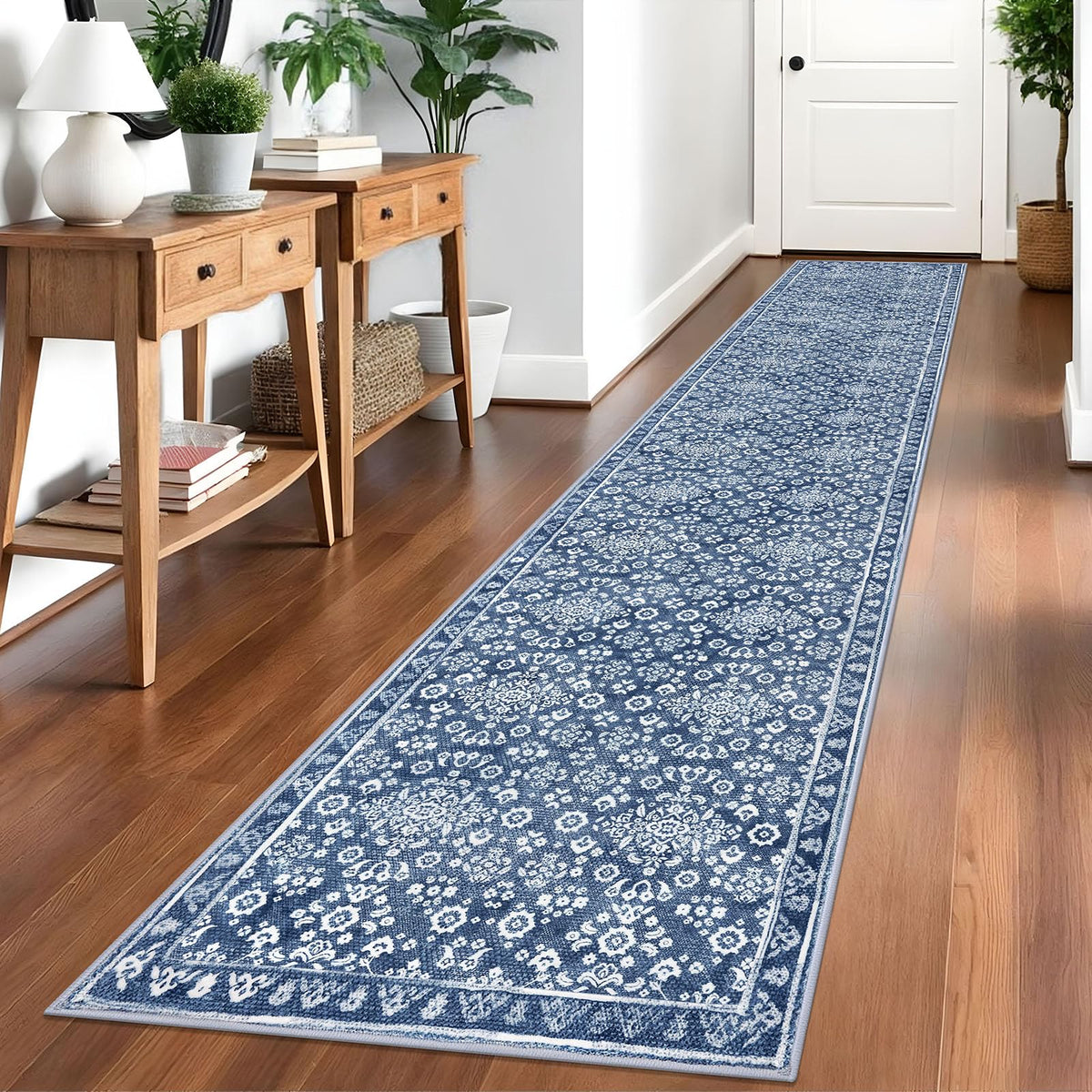 Vintage Washable Entryway Rug 2x3 Small Area Rug Non Slip Door Mat