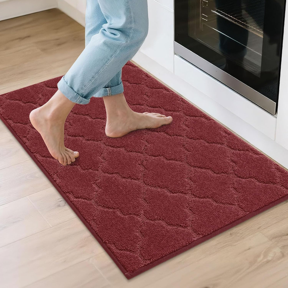 COSY HOMEER Soft Kitchen Floor Mats and Rugs Non Slip 20"x59",Dark Grey