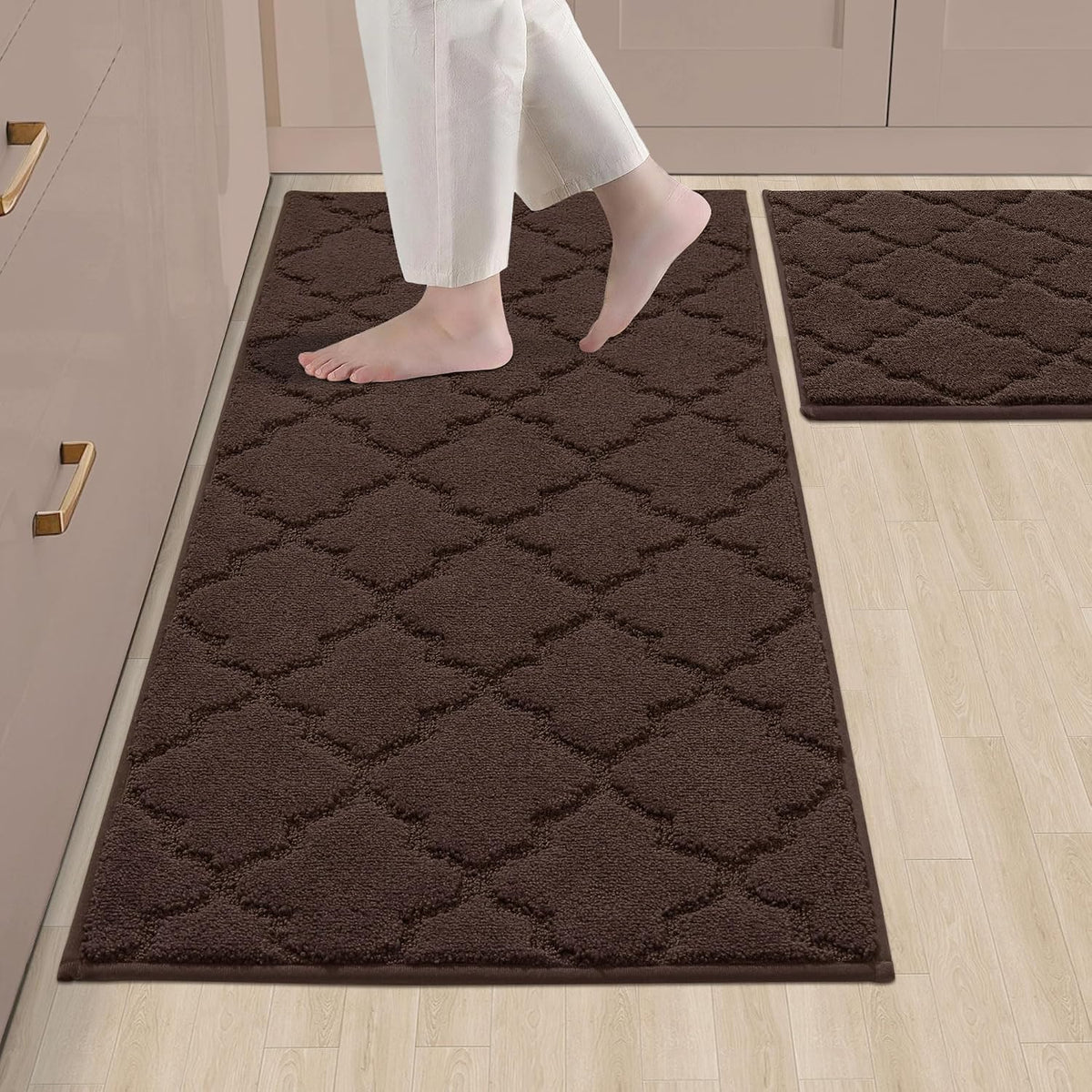 COSY HOMEER Soft Kitchen Floor Mats and Rugs Non Slip 20"x59",Dark Grey