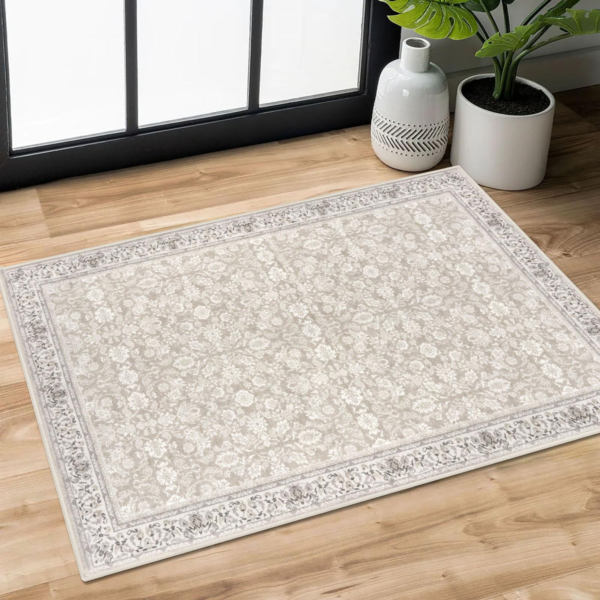SIILOOM 2x3 Small Washable Area Rug Entryway Door Mat Indoor Kitchen Runner