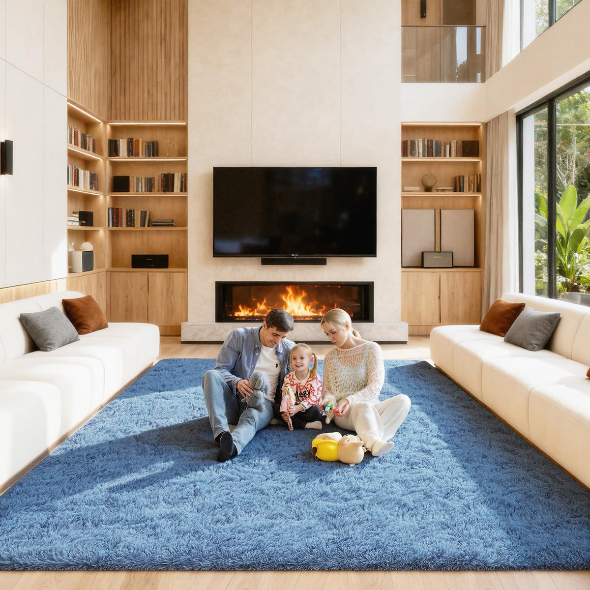 Pink Rug for Bedroom, 2x3 Small Fluffy Area Rugs for Living Room