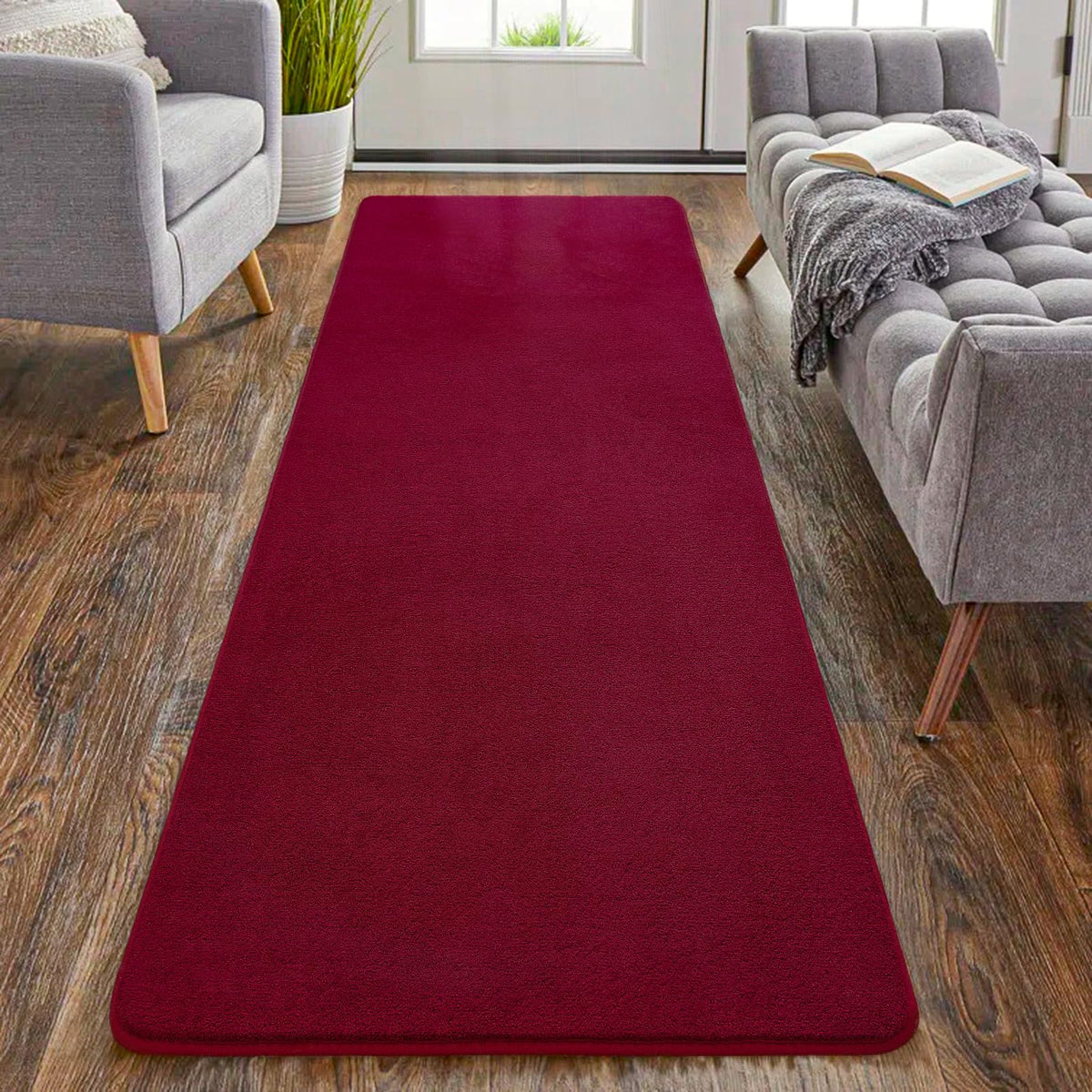 HOMORE 2x3 Small Black Rug, Soft Memory Foam Rugs for Bedroom College Dorm