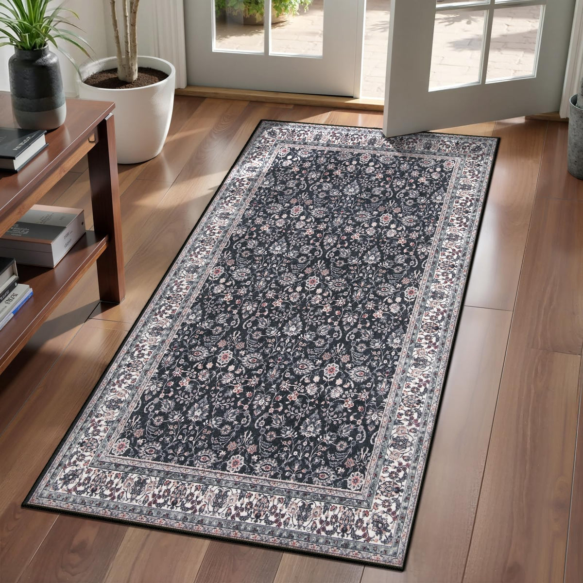 Ciicool Washable 3x5 Area Rug,Boho Non-Slip Indoor Mat for Entryway Kitchen