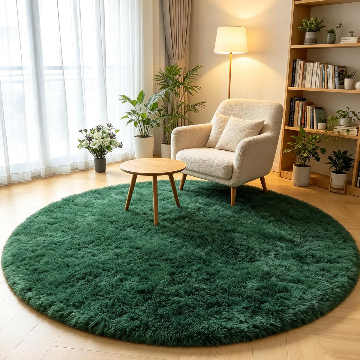 White Runner Rugs for Bedroom Living Room, Fluffy 2x6 Bedside Soft Area Rug