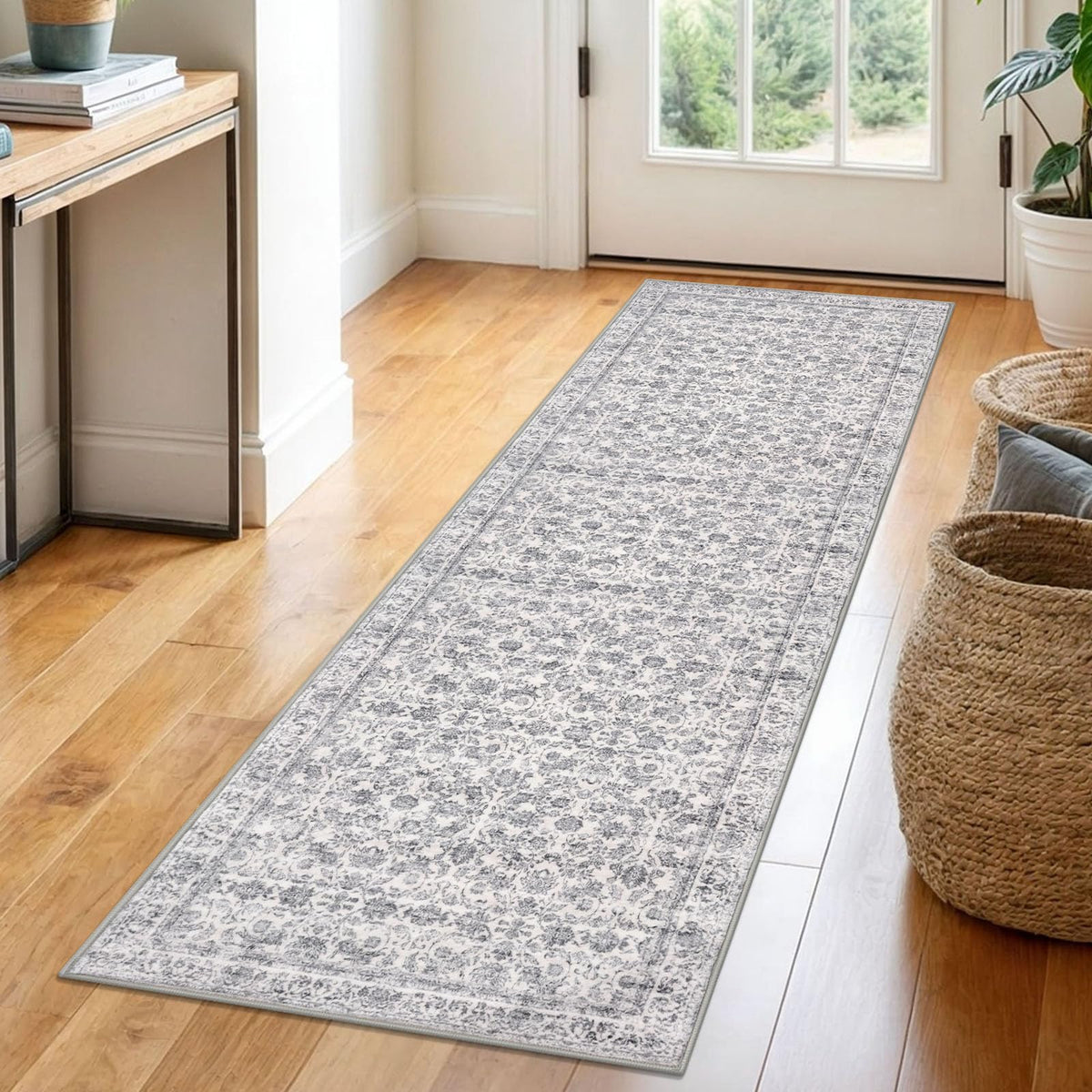 SIILOOM 2x3 Small Washable Area Rug Entryway Door Mat Indoor Kitchen Runner