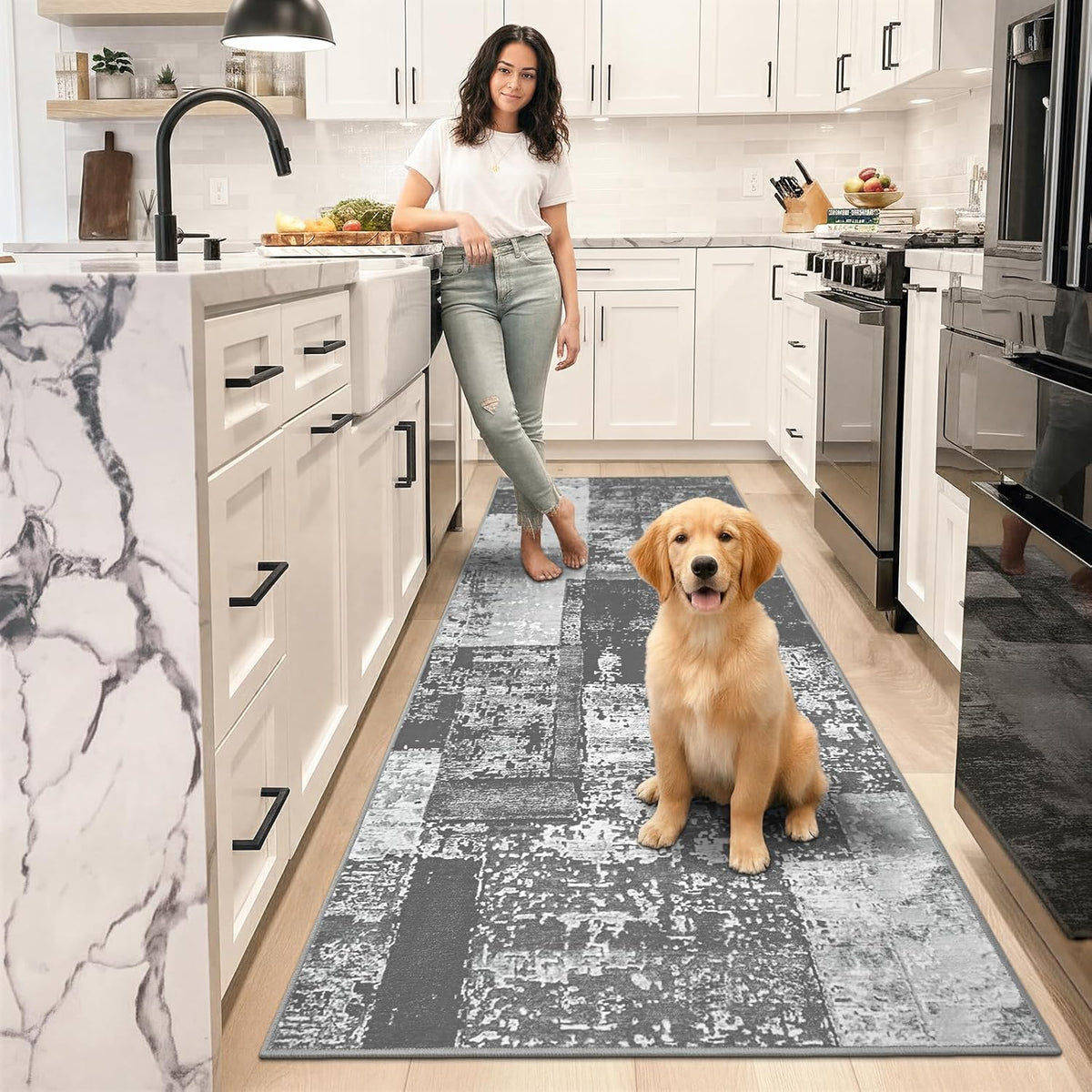 LOCHAS Washable Runner Rugs for Hallway 2x6, Non Slip Entryway Rug Runners