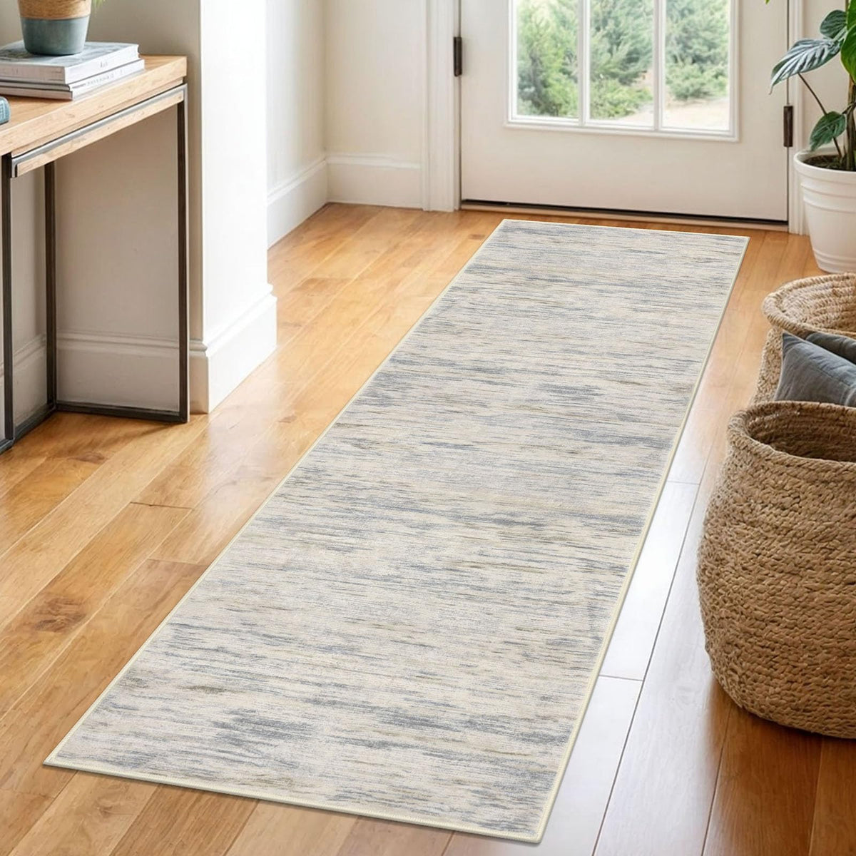 SIILOOM 3x5 Washable Area Rug Non Slip Door Mat Indoor for Entryway Bedside