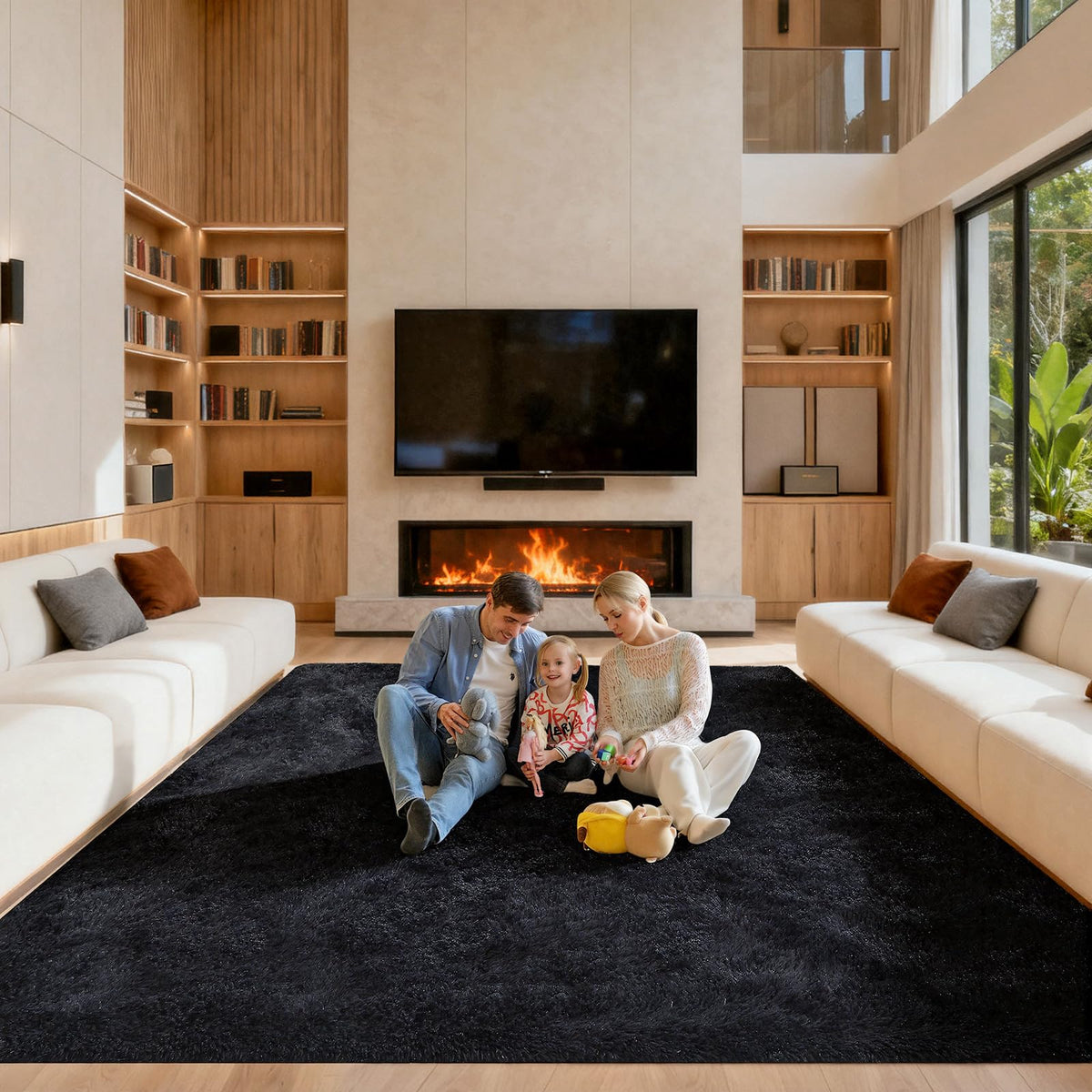 Pink Rug for Bedroom, 2x3 Small Fluffy Area Rugs for Living Room
