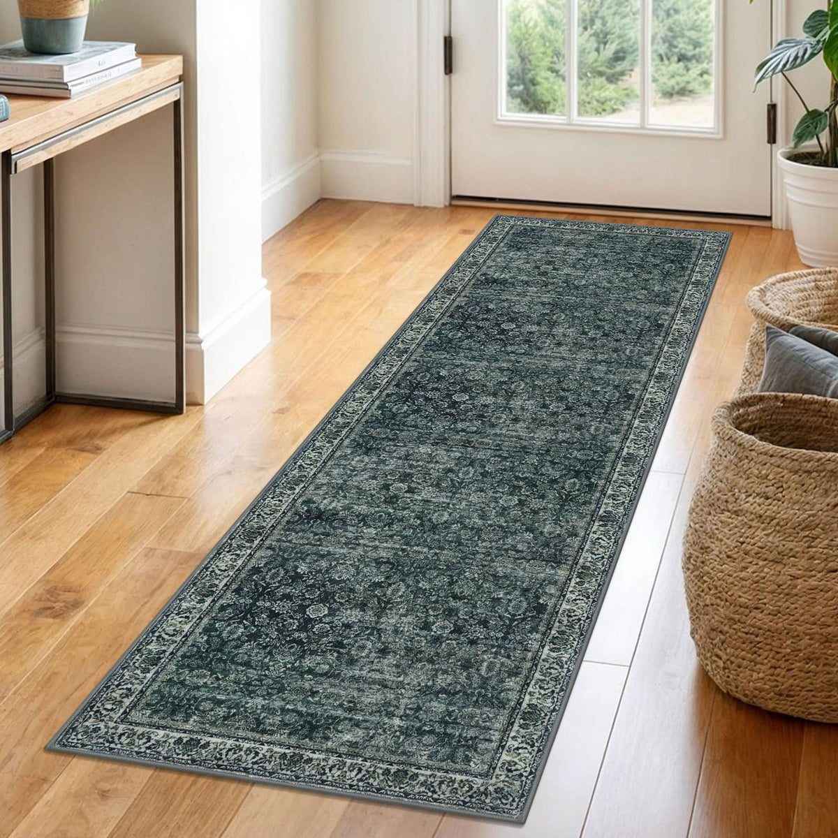 SIILOOM 2x3 Small Washable Area Rug Entryway Door Mat Indoor Kitchen Runner