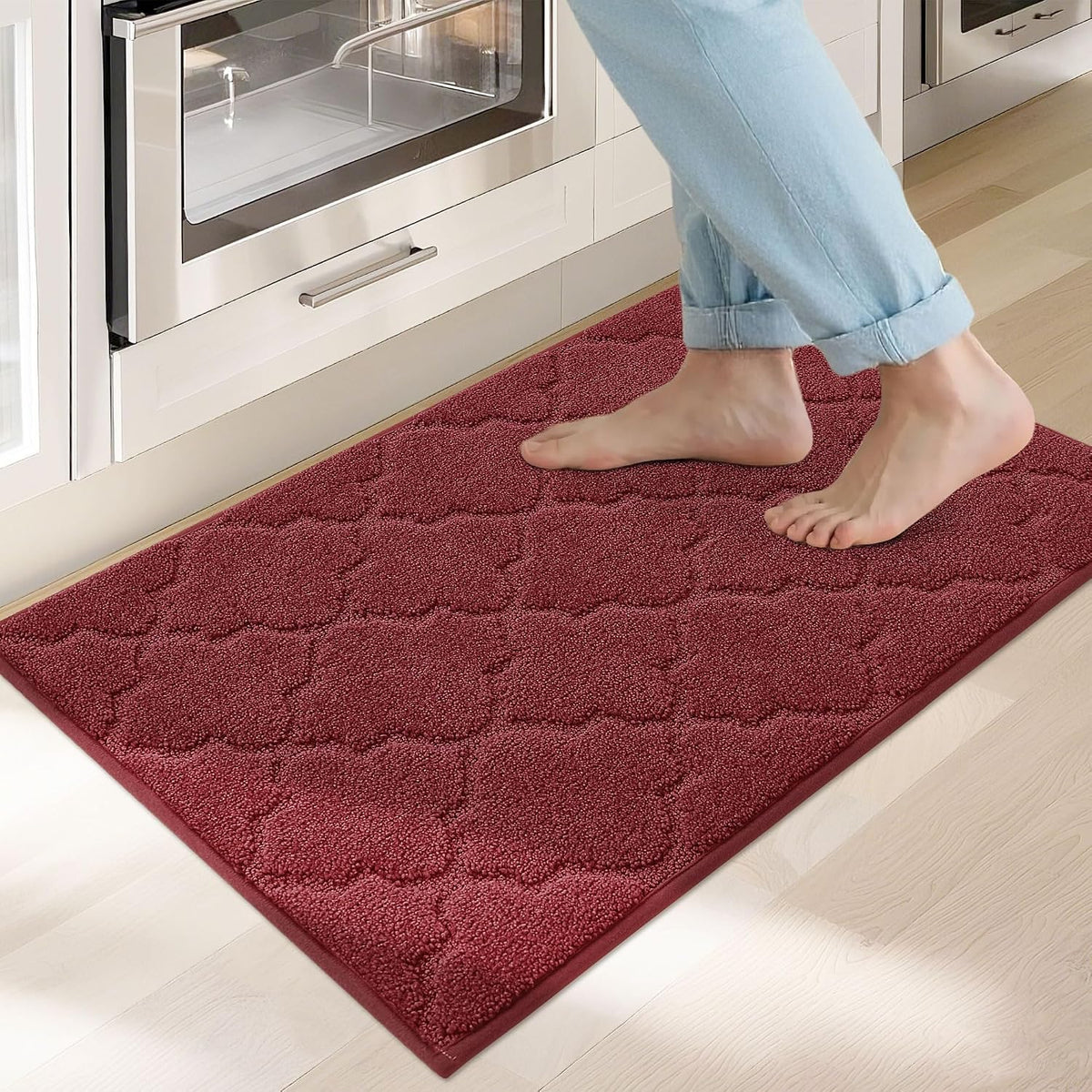 COSY HOMEER Soft Kitchen Floor Mats and Rugs Non Slip 20"x59",Dark Grey