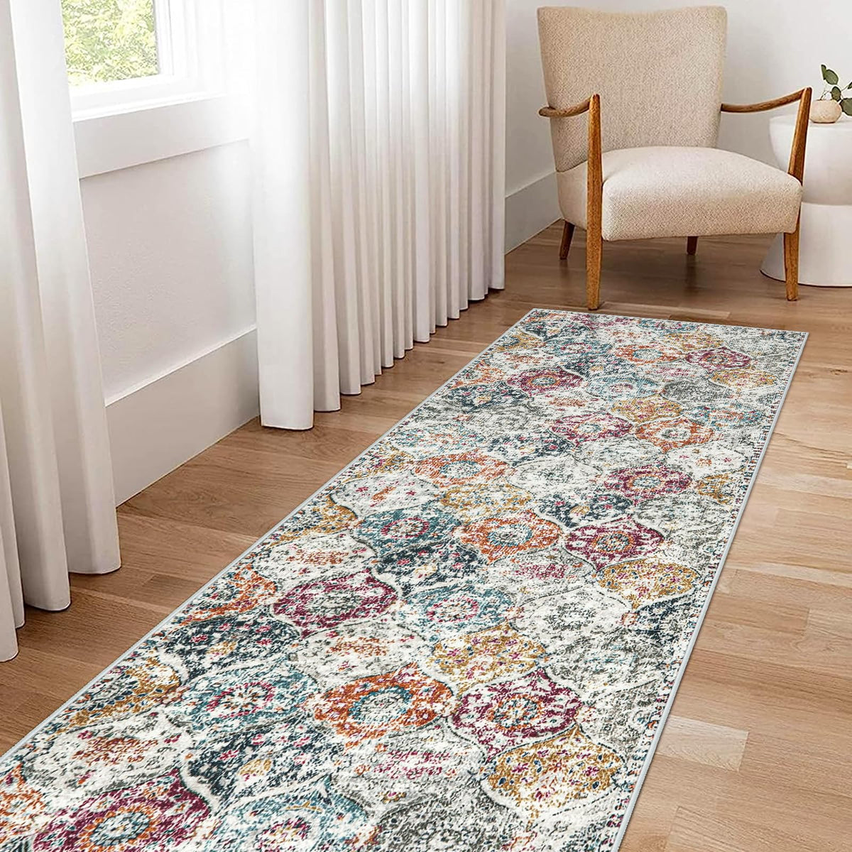 Lahome Washable Rugs for Entryway, 2x3 Kitchen Rugs Non Slip Washable