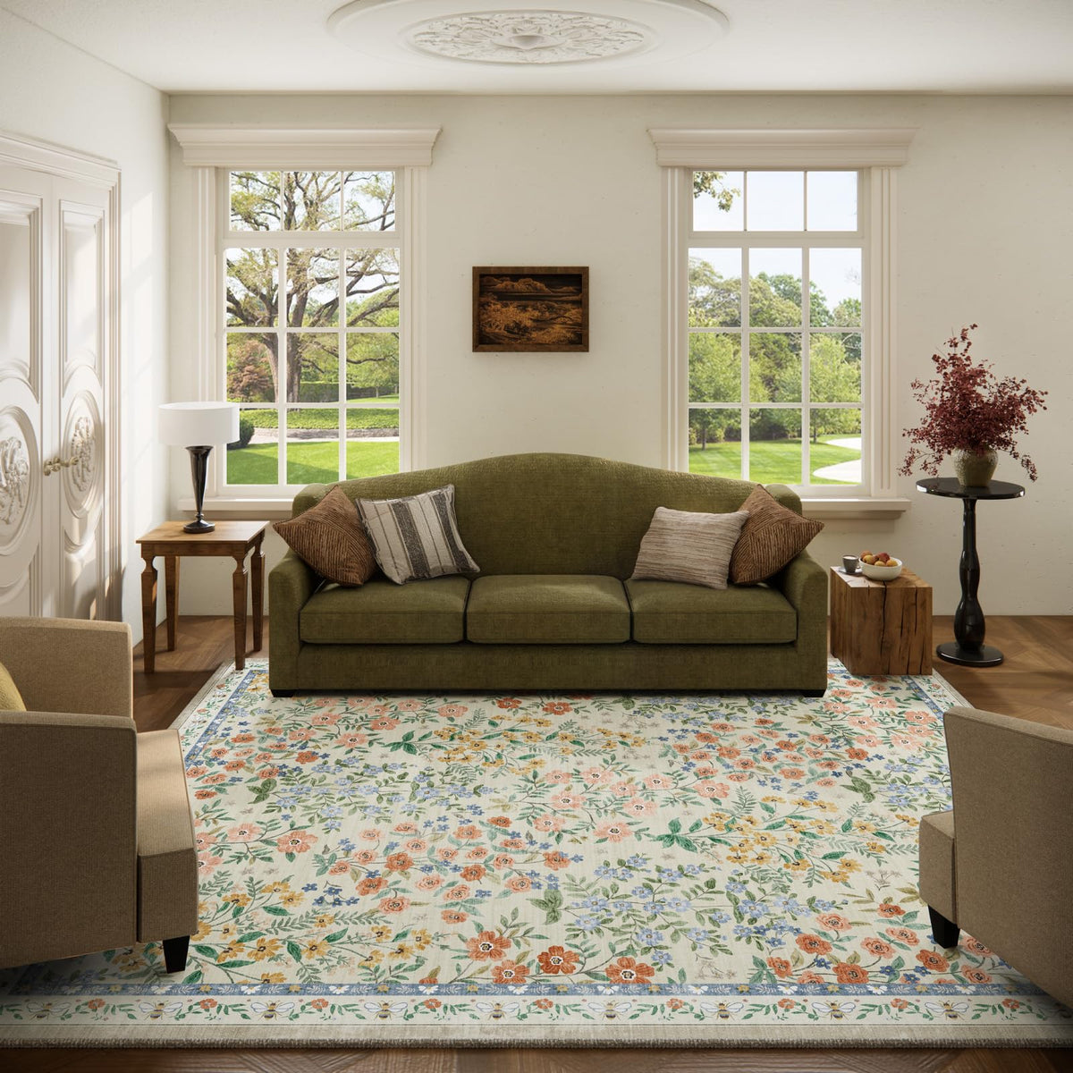 Machine Washable Small Rugs for Entryway: Door Mat Indoor Entrance 2x3 Throw Rug Non-Slip Low Pile Soft Kitchen Rugs for Front Door Indoor Entrance Entry Bedside Kids Room