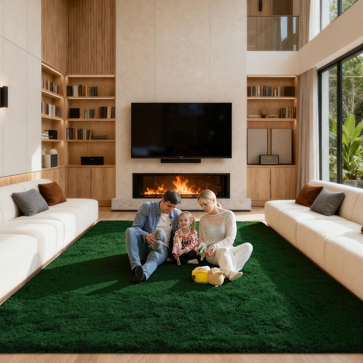 Pink Rug for Bedroom, 2x3 Small Fluffy Area Rugs for Living Room