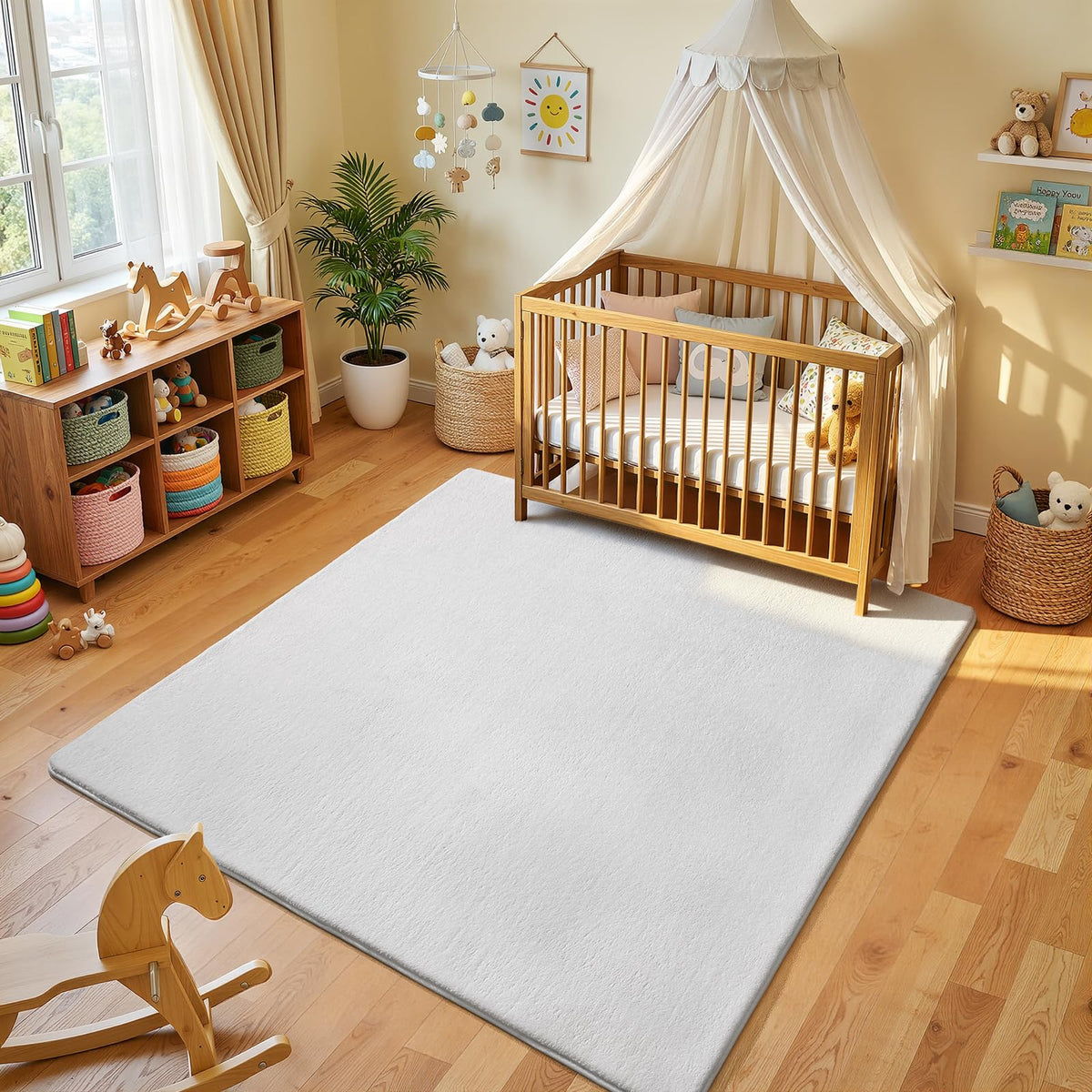 Amearea Modern Soft Hallway Runner Rug, 2x6 Feet Black Washable Runner Rugs