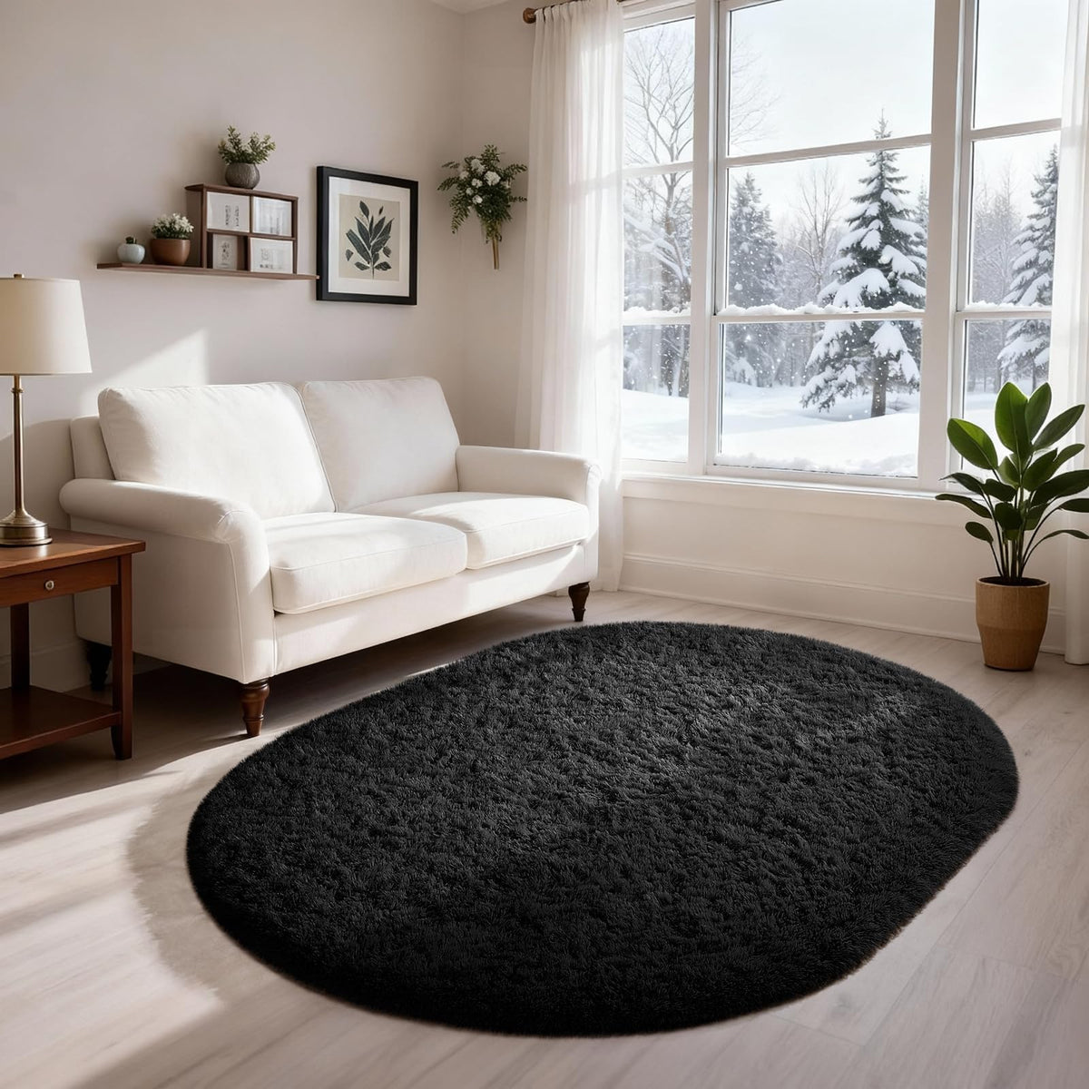 Ophanie 2x6 Washable Runner Rug for Hallway,Non-Slip Fluffy Soft Bedside Rugs, Bedroom Living Room Grey Shaggy Gray Carpet for Kids Girls Boys Dorm Nursery Home Decor Aesthetic