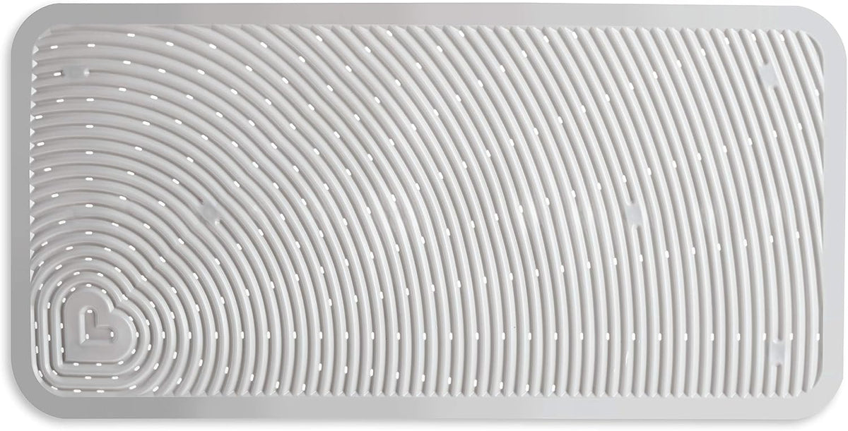Munchkin Soft Spot Cushioned Non-Slip Baby Bath Mat, 36 x 17 Inch, Grey