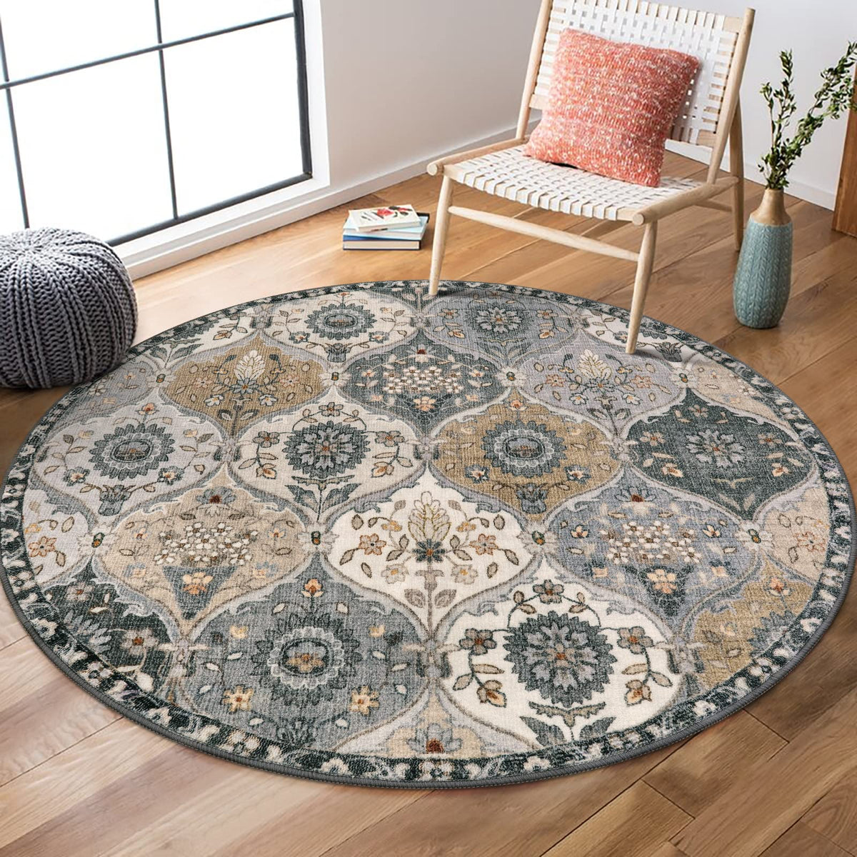 Lahome Washable Rugs for Entryway, 2x3 Kitchen Rugs Non Slip Washable