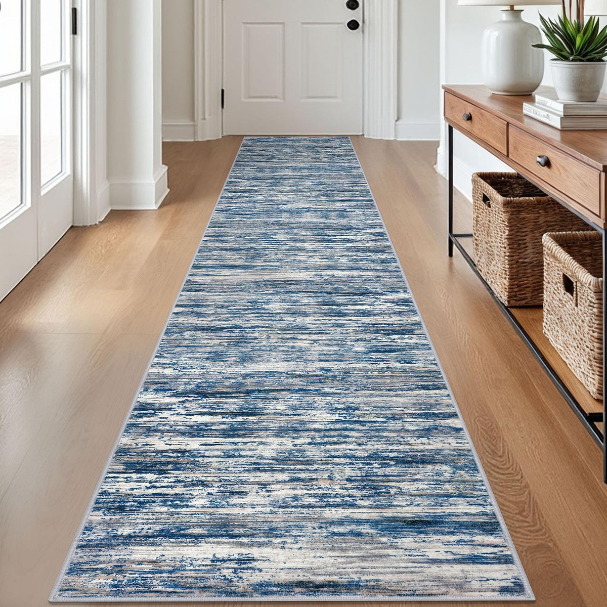 SIILOOM 3x5 Washable Area Rug Non Slip Door Mat Indoor for Entryway Bedside