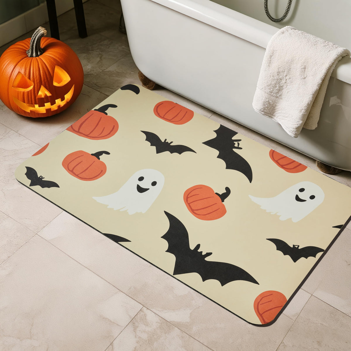 TYUU Thin Bath Mat, Small Bathroom Rugs Non Slip Washable, 16x24 Dark Grey