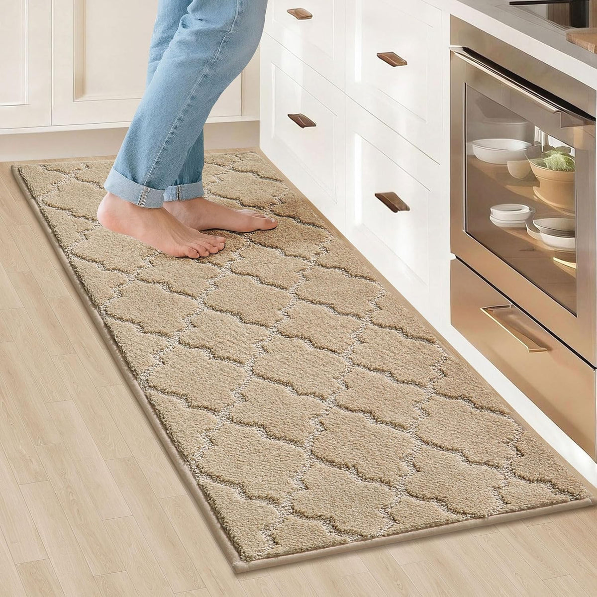 COSY HOMEER Soft Kitchen Floor Mats and Rugs Non Slip 20"x59",Dark Grey