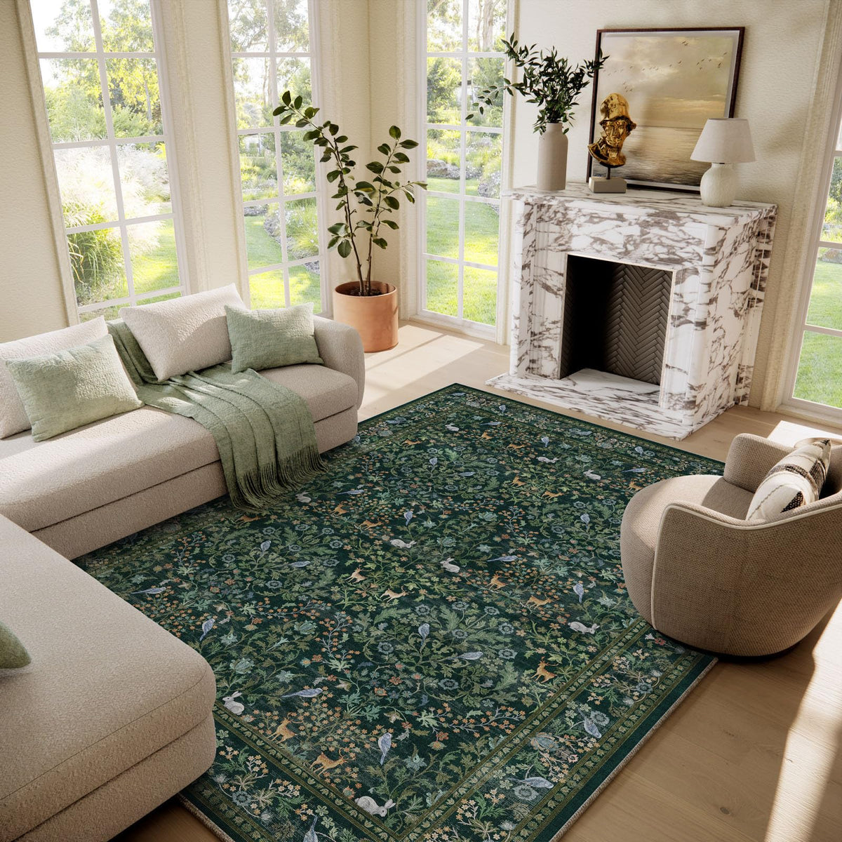 Machine Washable Small Rugs for Entryway: Door Mat Indoor Entrance 2x3 Throw Rug Non-Slip Low Pile Soft Kitchen Rugs for Front Door Indoor Entrance Entry Bedside Kids Room