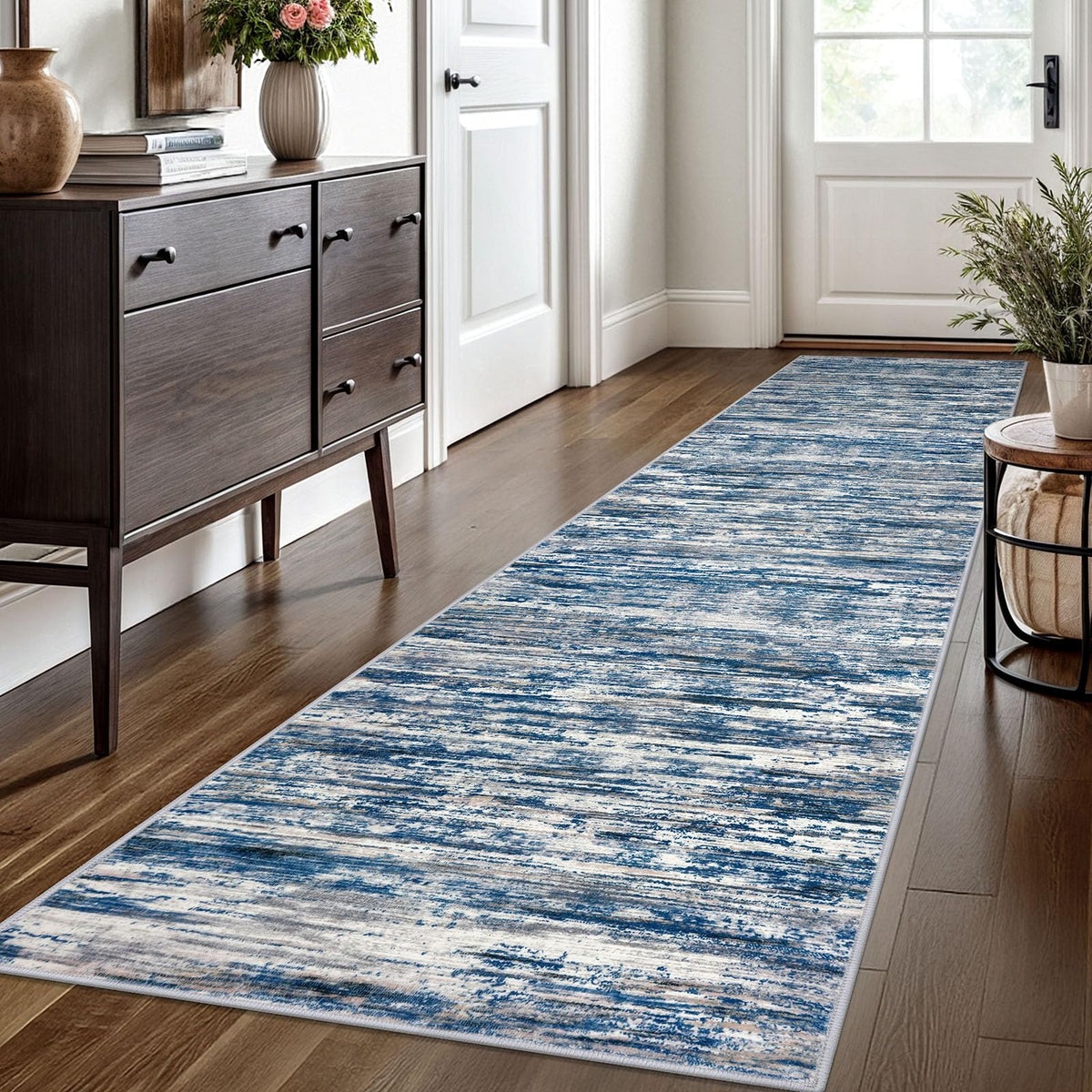 SIILOOM 3x5 Washable Area Rug Non Slip Door Mat Indoor for Entryway Bedside