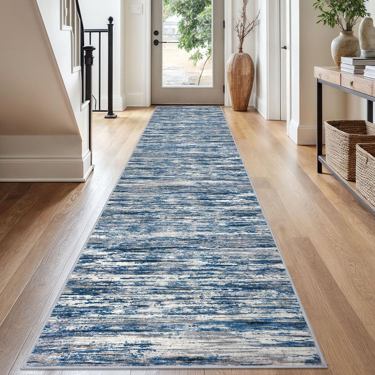 SIILOOM 3x5 Washable Area Rug Non Slip Door Mat Indoor for Entryway Bedside