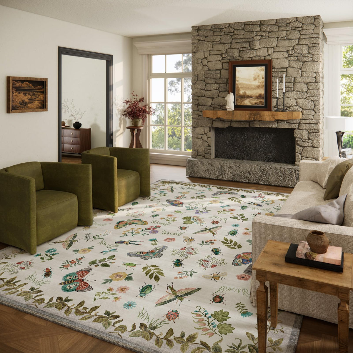 Machine Washable Small Rugs for Entryway: Door Mat Indoor Entrance 2x3 Throw Rug Non-Slip Low Pile Soft Kitchen Rugs for Front Door Indoor Entrance Entry Bedside Kids Room