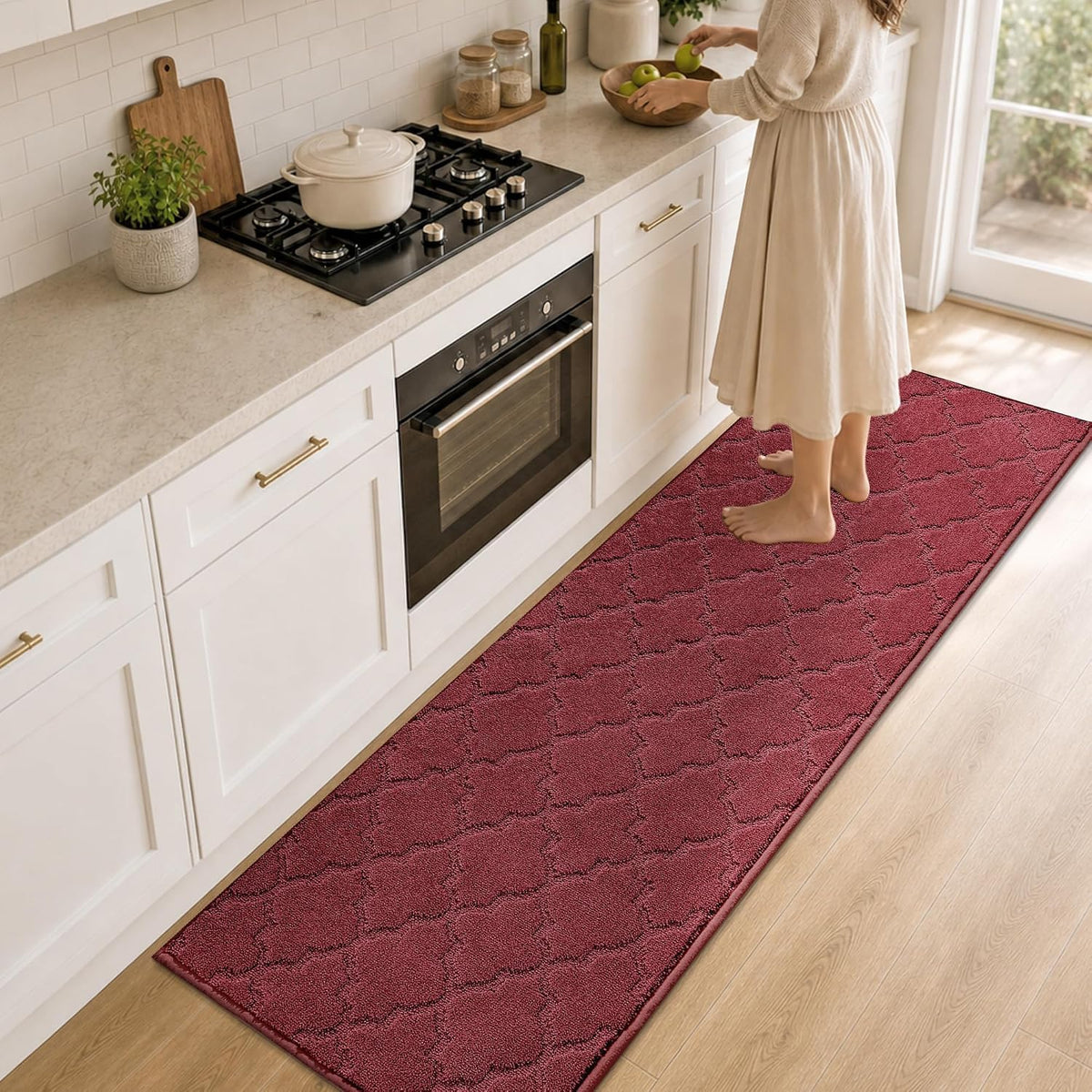 COSY HOMEER Soft Kitchen Floor Mats and Rugs Non Slip 20"x59",Dark Grey