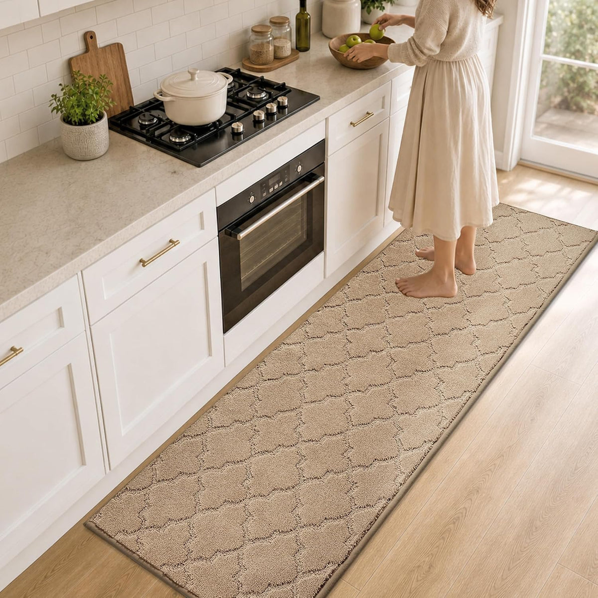COSY HOMEER Soft Kitchen Floor Mats and Rugs Non Slip 20"x59",Dark Grey