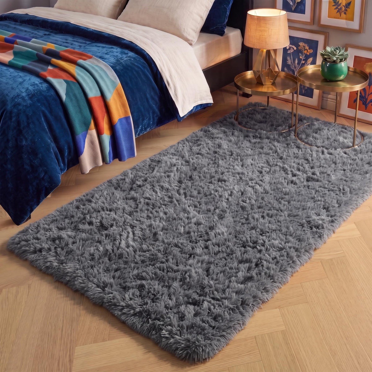 Super Soft Runner Rugs For Hallway 2x6 Ft,Grey Rug Home Decor Aesthetic