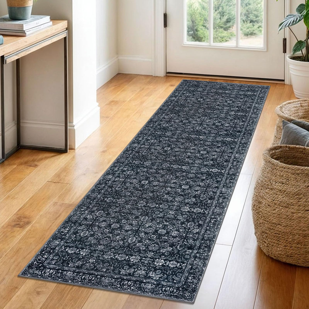 SIILOOM 2x3 Small Washable Area Rug Entryway Door Mat Indoor Kitchen Runner