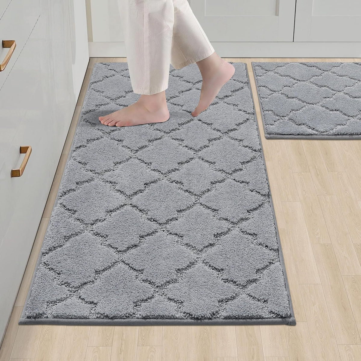 COSY HOMEER Soft Kitchen Floor Mats and Rugs Non Slip 20"x59",Dark Grey