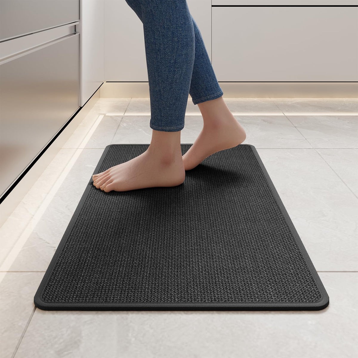 YDKGL Kitchen Rugs Kitchen Mats for Floor Non Slip Washable Brown 17"x30"