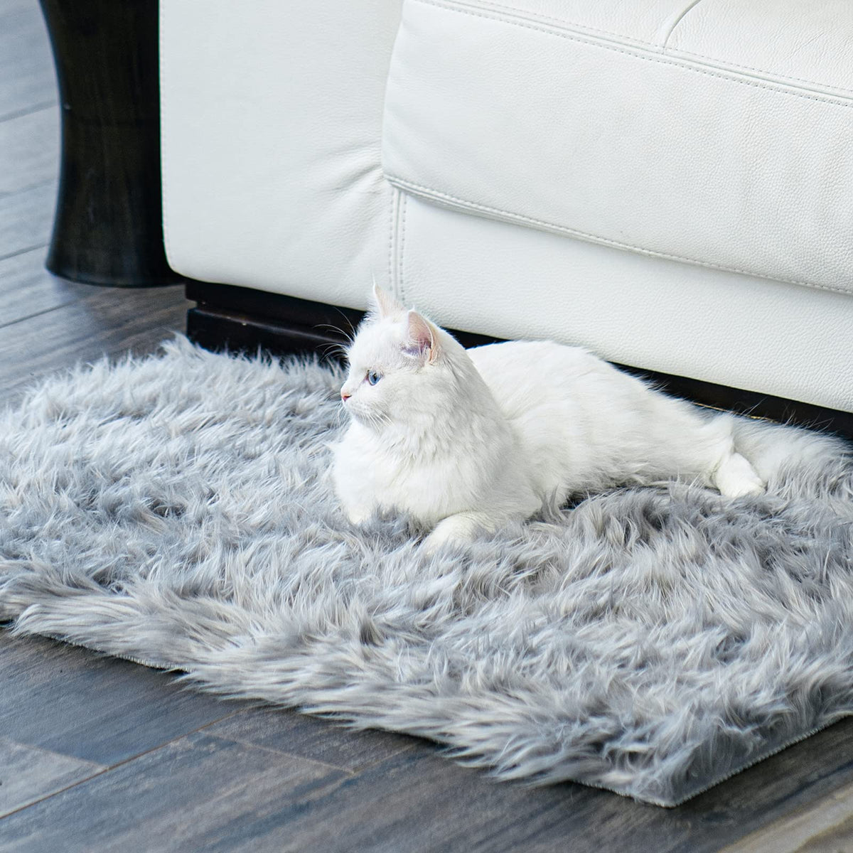 Ophanie 2x6 Washable Runner Rug for Hallway,Non-Slip Fluffy Soft Bedside Rugs, Bedroom Living Room Grey Shaggy Gray Carpet for Kids Girls Boys Dorm Nursery Home Decor Aesthetic