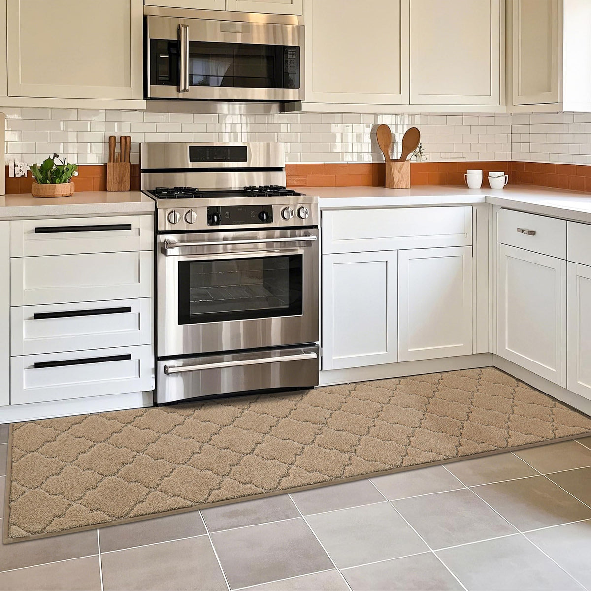 COSY HOMEER Soft Kitchen Floor Mats and Rugs Non Slip 20"x59",Dark Grey