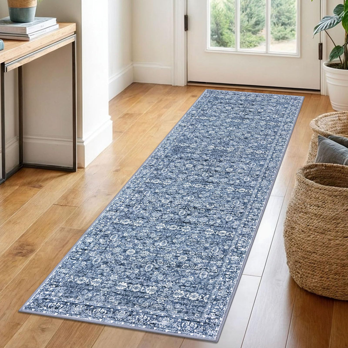 SIILOOM 2x3 Small Washable Area Rug Entryway Door Mat Indoor Kitchen Runner