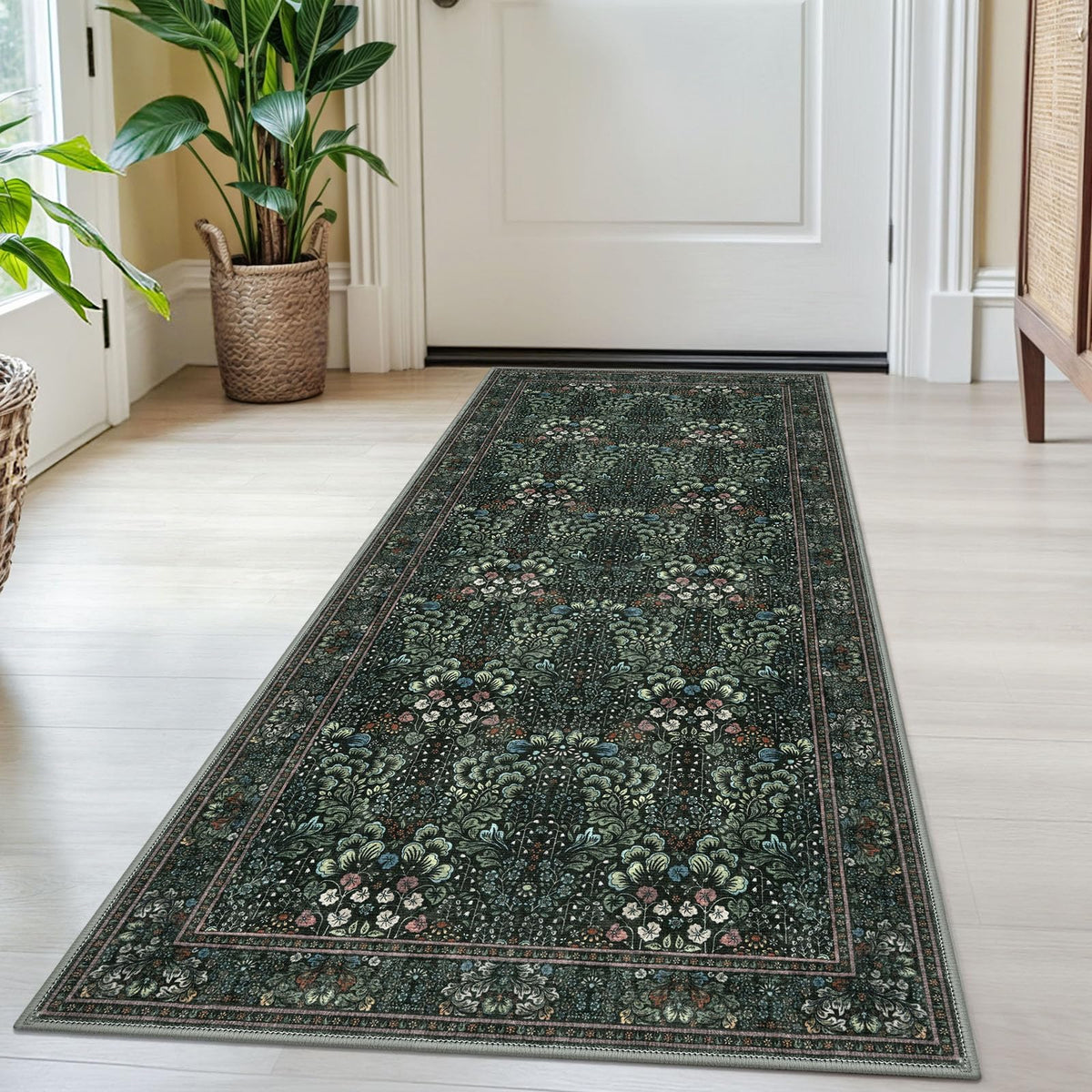 SIILOOM 2x3 Small Washable Area Rug Entryway Door Mat Indoor Kitchen Runner