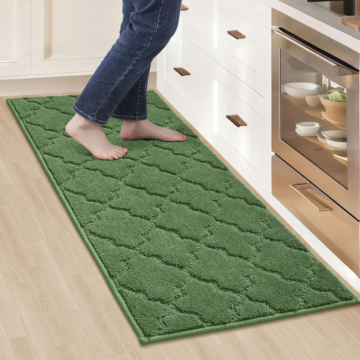 COSY HOMEER Soft Kitchen Floor Mats and Rugs Non Slip 20"x59",Dark Grey