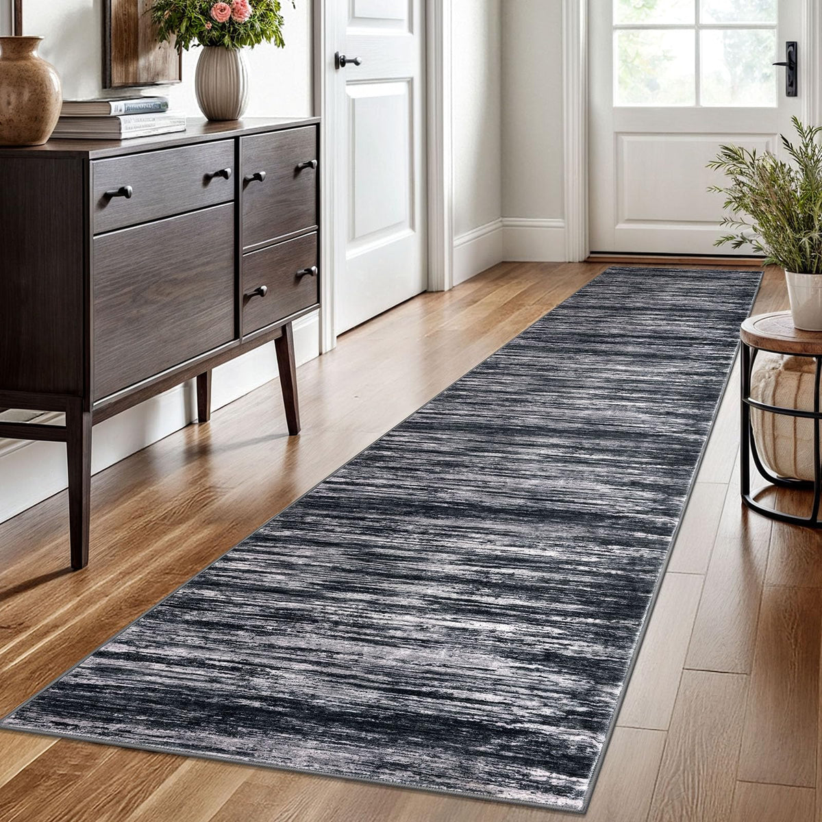 SIILOOM 3x5 Washable Area Rug Non Slip Door Mat Indoor for Entryway Bedside