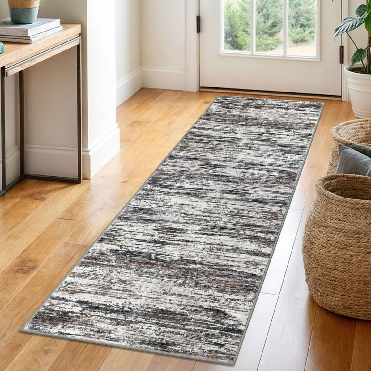 SIILOOM 3x5 Washable Area Rug Non Slip Door Mat Indoor for Entryway Bedside