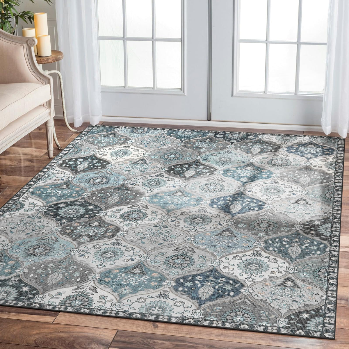 Lahome Washable Rugs for Entryway, 2x3 Kitchen Rugs Non Slip Washable