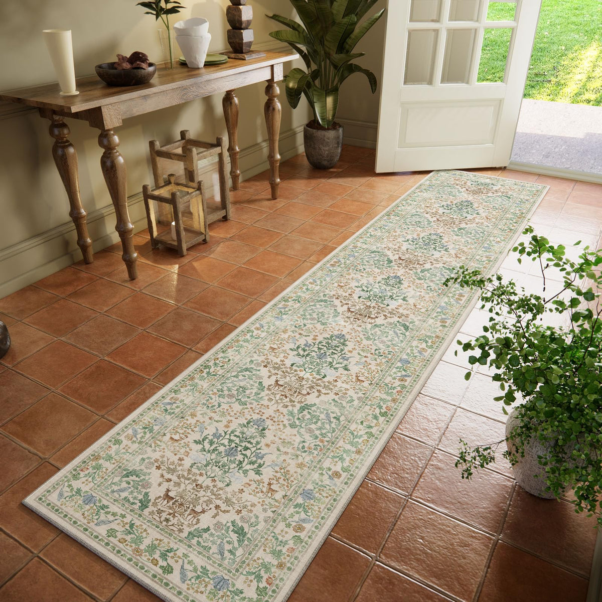 Machine Washable Small Rugs for Entryway: Door Mat Indoor Entrance 2x3 Throw Rug Non-Slip Low Pile Soft Kitchen Rugs for Front Door Indoor Entrance Entry Bedside Kids Room